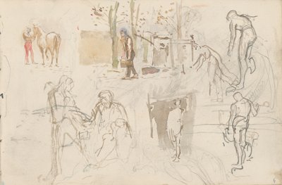 Study of Figures by Laszlo Mednyanszky